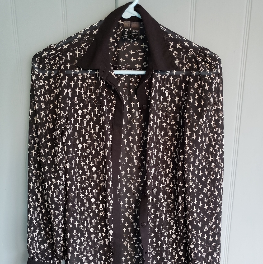 Fun n Flirt Ladies Cross Blouse size xs